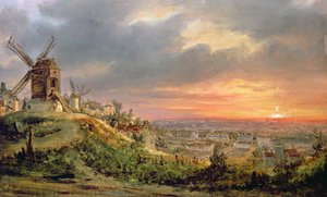 Ansicht des Butte Montmartre, c.1830